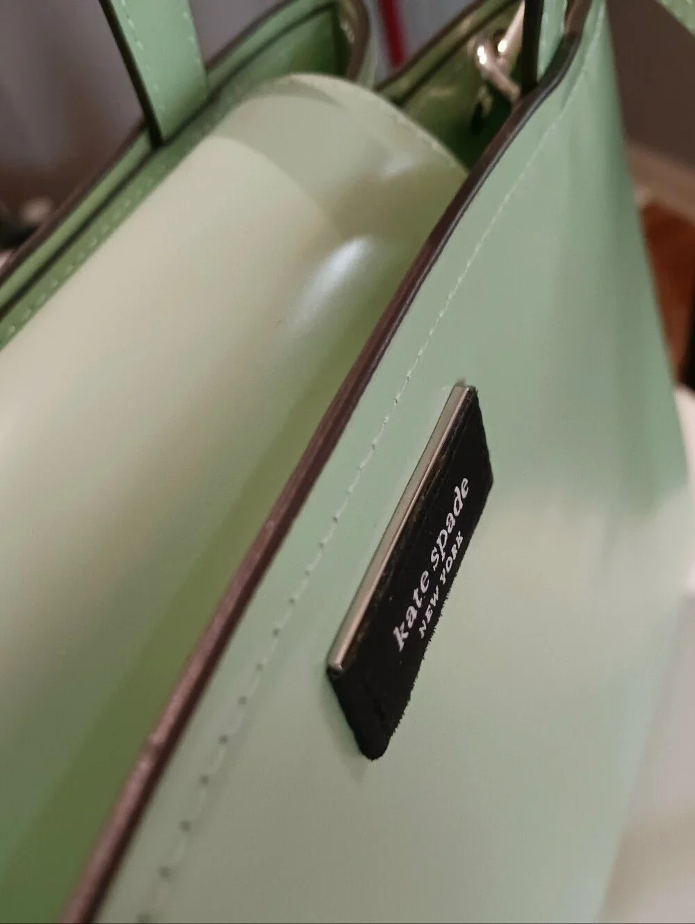 Kate Spade Sam Icon Satchel Crossbody Light Retro Green - Picture 8 of 9